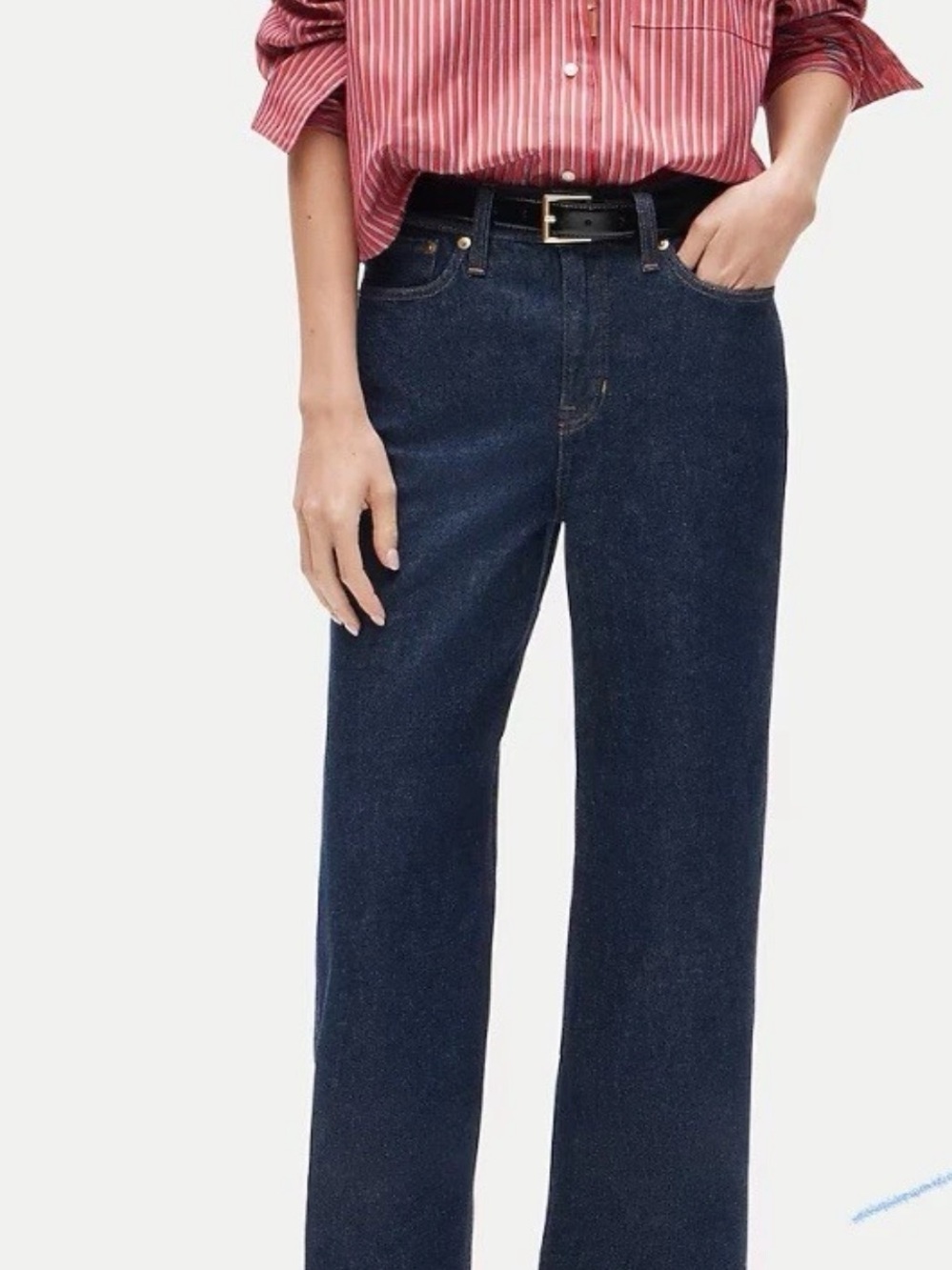 J. Crew Dark Slim Wide Leg Jeans Sz. 27 Dark Denim